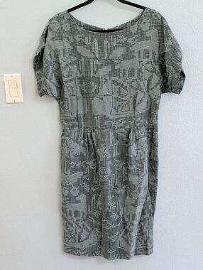 Feral Childe Van Allen Sheath Mars Rover Shale Patterned Short-Sleeve Dress